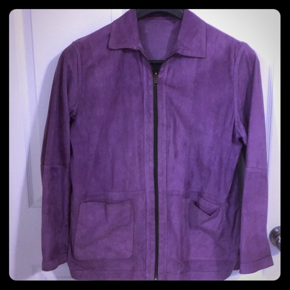 Leather/Suede reversible jacket - Picture 1 of 8